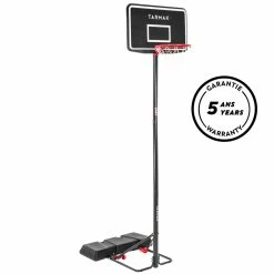 Tarmak Basketball Hoop With Adjustable And Foldable Stand (from 2.20 To 3.05m) B100 Easy - Black