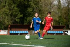 Kipsta Agility 500 Hard Pitch High-Top Soccer Shoes Kids'