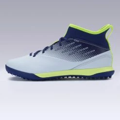 Kipsta Agility 500 Hard Pitch High-Top Soccer Shoes Kids'