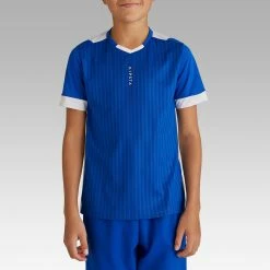 Kipsta Kids' Soccer Short-Sleeved Shirt F500